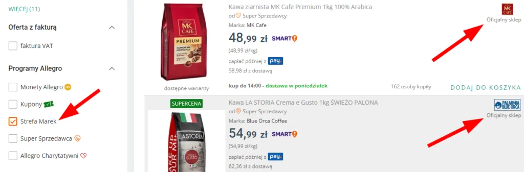 zastrzeżenie znaku towarowego na allegro