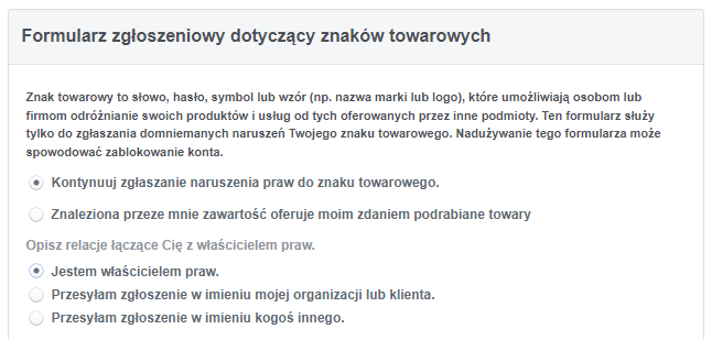 Jak zgłosić konto na Facebooku?