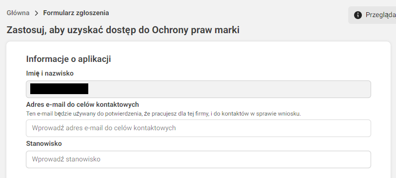 ochrona praw marki na facebooku