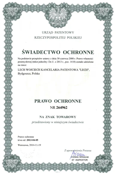 Świadectwo ochronne